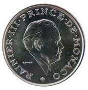 2 Francs - Rainier III Silver Essai obverse image