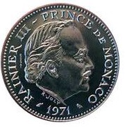 5 Francs - Rainier III Trial obverse image