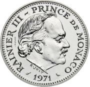 5 Francs - Rainier III Essai obverse image