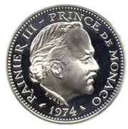 5 Francs - Rainier III Piedfort obverse image