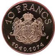 10 Francs Pattern reverse image