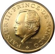 10 francs - Rainier III essai or obverse image
