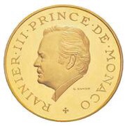 10 Francs - Rainier III Piedfort obverse image