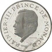 10 Francs - Rainier III Piedfort obverse image