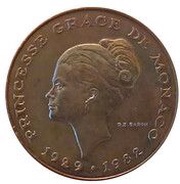 10 Francs - Rainier III Princess Grace obverse image