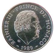 100 Francs - Rainier III Anniversary of Reign obverse image