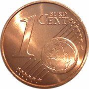 1 Euro Cent - Rainier III reverse image