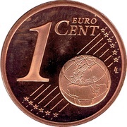 1 Euro Cent - Albert II 2nd type reverse image