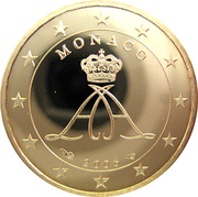 10 Euro Cents - Albert II 2nd type, 1st map obverse image