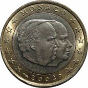 1 Euro - Rainier III obverse image