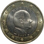 1 Euro - Albert II 2nd map obverse image