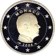 2 Euros - Albert II 1st map obverse image