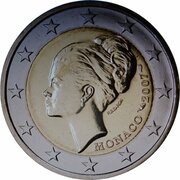 2 Euros - Albert II Grace Kelly obverse image