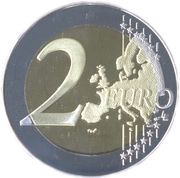 2 Euros - Albert II Foundation of the Fortress reverse image