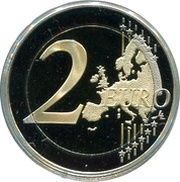 2 Euros - Albert II Prince's Company of Carabiniers, Monaco, 2017 reverse image