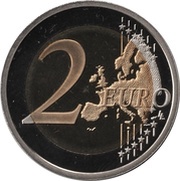 2 Euros - Albert II 250th Anniversary of the birth of François-Joseph Bosio, Monaco, 2018 reverse image