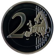 2 Euros - Albert II Rainier III, Prince of Monaco reverse image