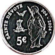 5 Euros - Rainier III Sainte Devote reverse image