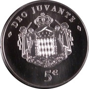 5 Euros - Albert II Deo Juvante reverse image
