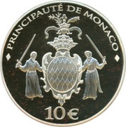 10 Euros - Albert II Hercules archery obverse image