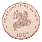 100 euros - Rainier III, Monaco, 2003 reverse image