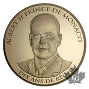 100 euros - Albert II Dix ans de règne obverse image