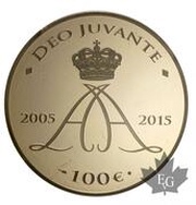 100 euros - Albert II Dix ans de règne, Monaco, 2015 reverse image