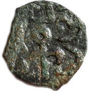 Pul "Sun-face type" - Toqta, with tamgha of Noghay Solkhat mint, Mongol States, 1289-1312 reverse image