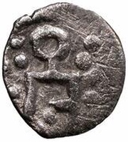 Fractional dirham "Ornamental type" - anepigraphic Bulghar mint obverse image