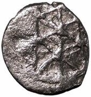 Fractional dirham "Ornamental type" - anepigraphic Bulghar mint, Mongol States, 1280-1310 reverse image