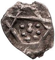 Fractional dirham "Ornamental type" - anepigraphic Bulghar mint, Mongol States, 1280-1310 reverse image