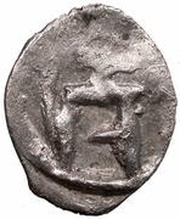 Fractional dirham "Ornamental type" - anepigraphic Bulghar mint obverse image