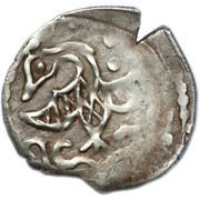 Dirham "Flying duck and bows type" - anepigraphic Bulghar mint reverse image