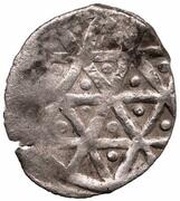 Dirham "Ornamental type" - anepigraphic Bulghar mint reverse image