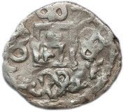 Dirham "Ornamental type" - anepigraphic Bulghar mint obverse image