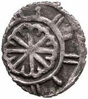 Dirham "Ornamental type" - anepigraphic Bulghar mint, Mongol States, 1280-1310 reverse image