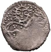 Dirham "Lion and Sun" - anepigraphic Bulghar mint, Mongol States, 1280-1310 reverse image