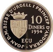 10 Diners - Joan Martí i Alanis Andorra U.N. Membership obverse image