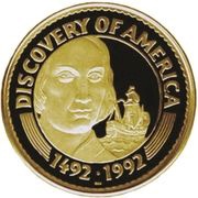 100 Tögrög Discovery of America - Columbus reverse image