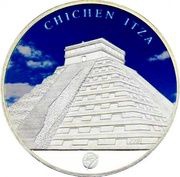 100 Tögrög Chichen Itza; colorized, Mongolia, 2008 reverse image