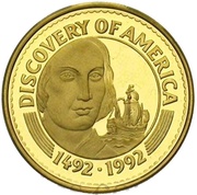 200 Tögrög Discovery of America - Columbus reverse image