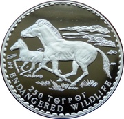 250 Tögrög Przewalski's Horses, Mongolia, 1992 reverse image