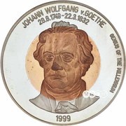 500 Tögrög Johann Wolfgang von Goethe reverse image