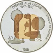 500 Tögrög Thomas Alva Edison reverse image