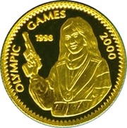 800 Tögrög Olympic Games 2000 - Shooter, Mongolia, 1998 reverse image