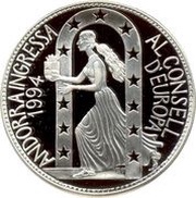 10 Diners - Joan Martí i Alanis Council of Europe, Andorra, 1995 reverse image