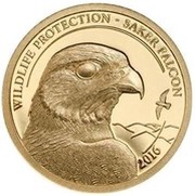 1000 Tögrög Saker Falcon, Mongolia, 2016 reverse image