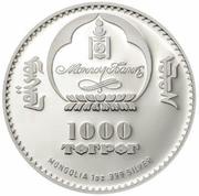 1000 Tögrög Fidel Castro obverse image