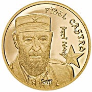 1000 Tögrög Fidel Castro, Mongolia, 2017 reverse image