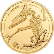 1000 Tögrög Pterosaur Gold, Mongolia, 2018 reverse image